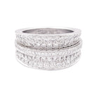 Bague CARTIER "Barrette" en or blanc et diamants - Castafiore