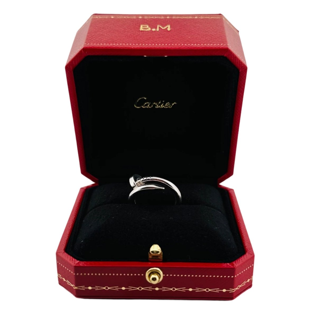 Bague CARTIER, "Clou" en or blanc - Castafiore