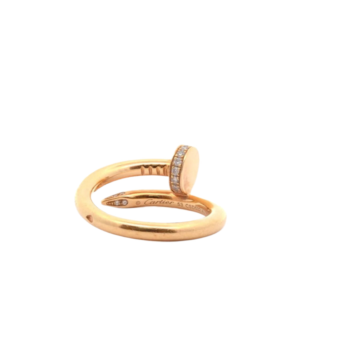 Bague CARTIER Clou en or jaune et diamants - Castafiore