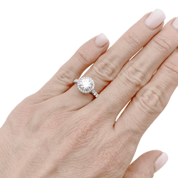 Bague Cartier "Destinée" en platine et diamant - Castafiore