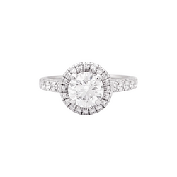 Bague Cartier "Destinée" en platine et diamant - Castafiore