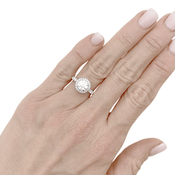 Bague Cartier "Destinée" en platine et diamant - Castafiore