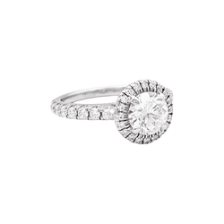 Bague Cartier "Destinée" en platine et diamant - Castafiore