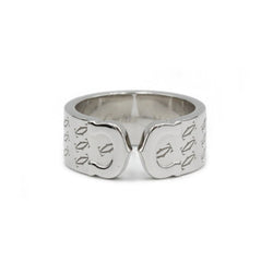 Bague CARTIER Double C en or blanc - Castafiore