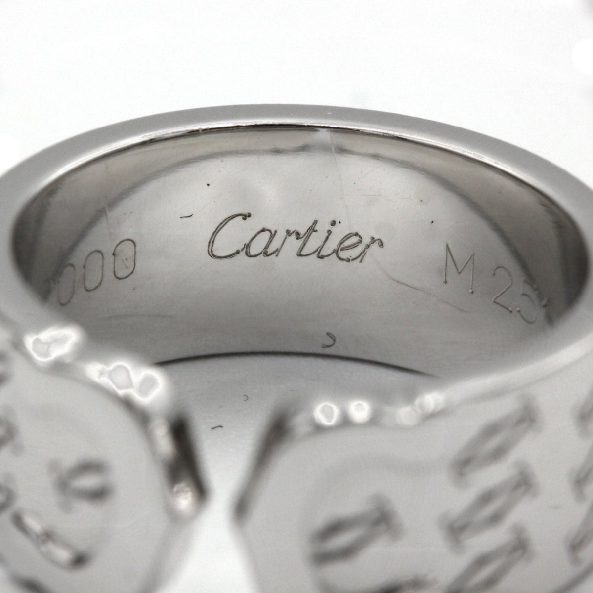Bague CARTIER Double C en or blanc - Castafiore