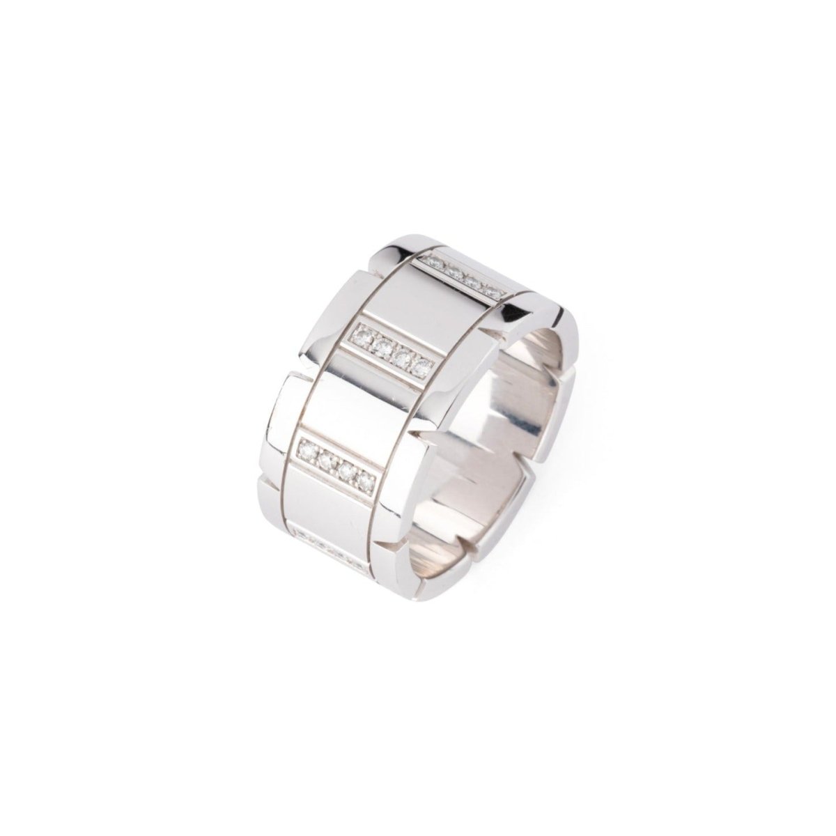 Bague CARTIER en or blanc et diamant - Castafiore