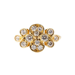 Bague CARTIER en or jaune et diamants - Castafiore