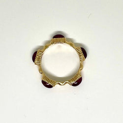 Bague CARTIER en or jaune, rubis et diamants - Castafiore