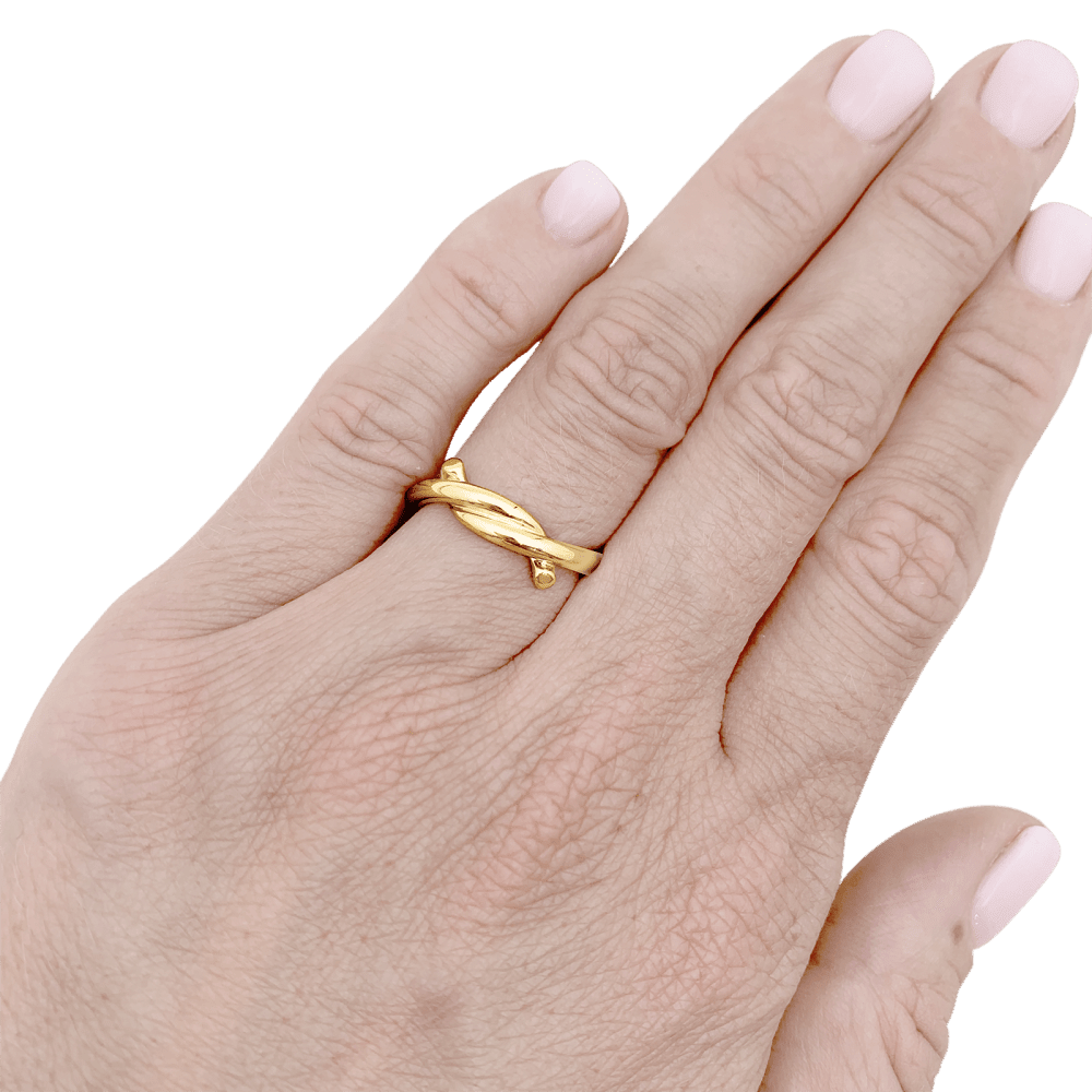 Ring Cartier, "Entrelacé", rose gold.