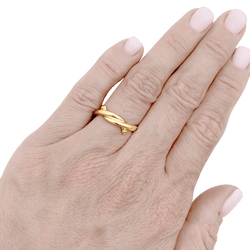 Ring Cartier, "Entrelacé", rose gold.