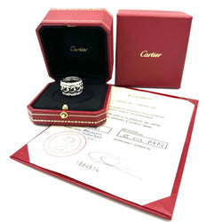 Bague CARTIER "Entrelacés" en or blanc et diamants - Castafiore