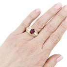 Bague Cartier "Gina" or jaune, diamants, rubis. - Castafiore