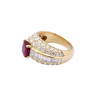 Bague Cartier "Gina" or jaune, diamants, rubis. - Castafiore