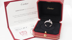 Bague Cartier Juste un Clou en or blanc et diamants - Castafiore
