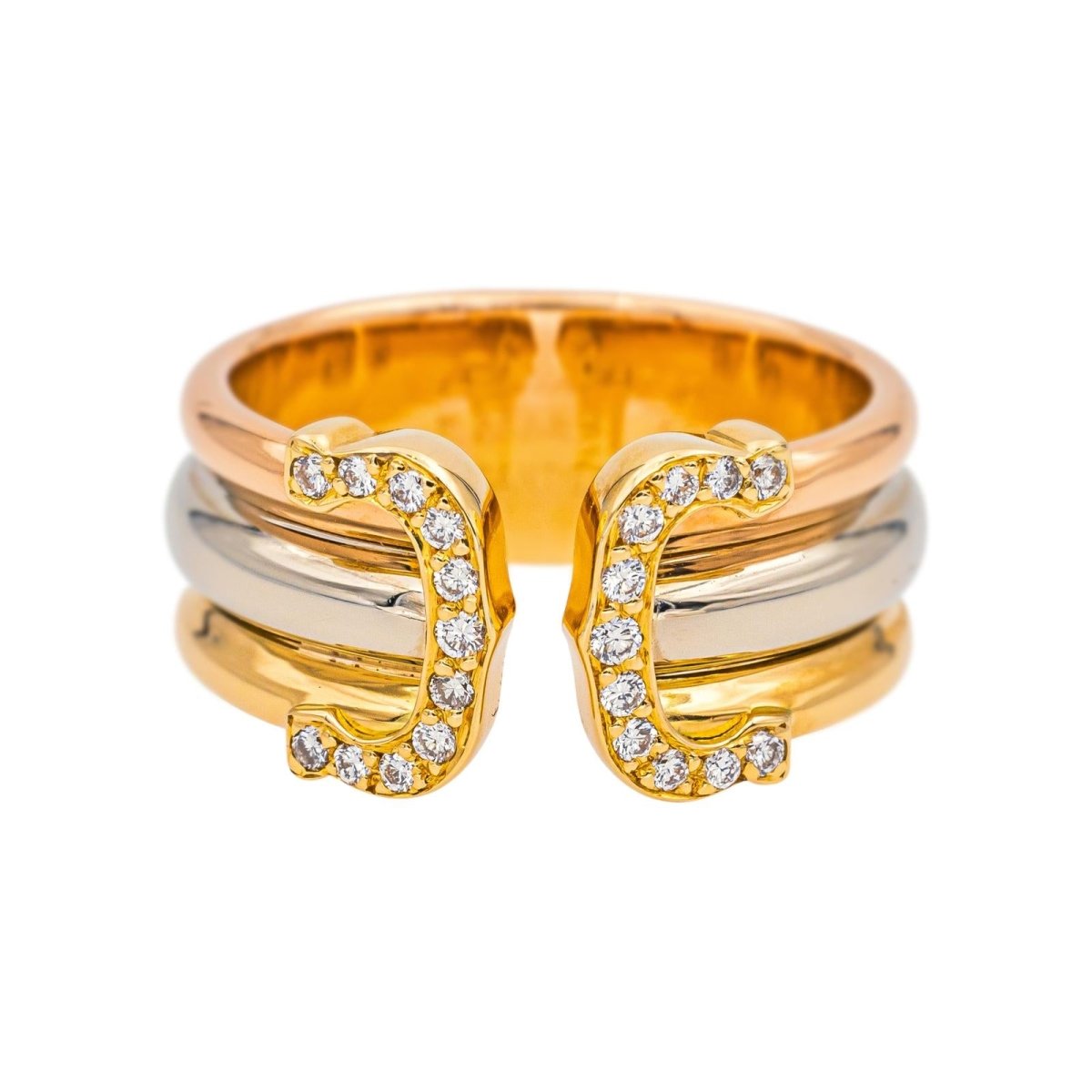 Cartier Ring C Yellow gold diamond