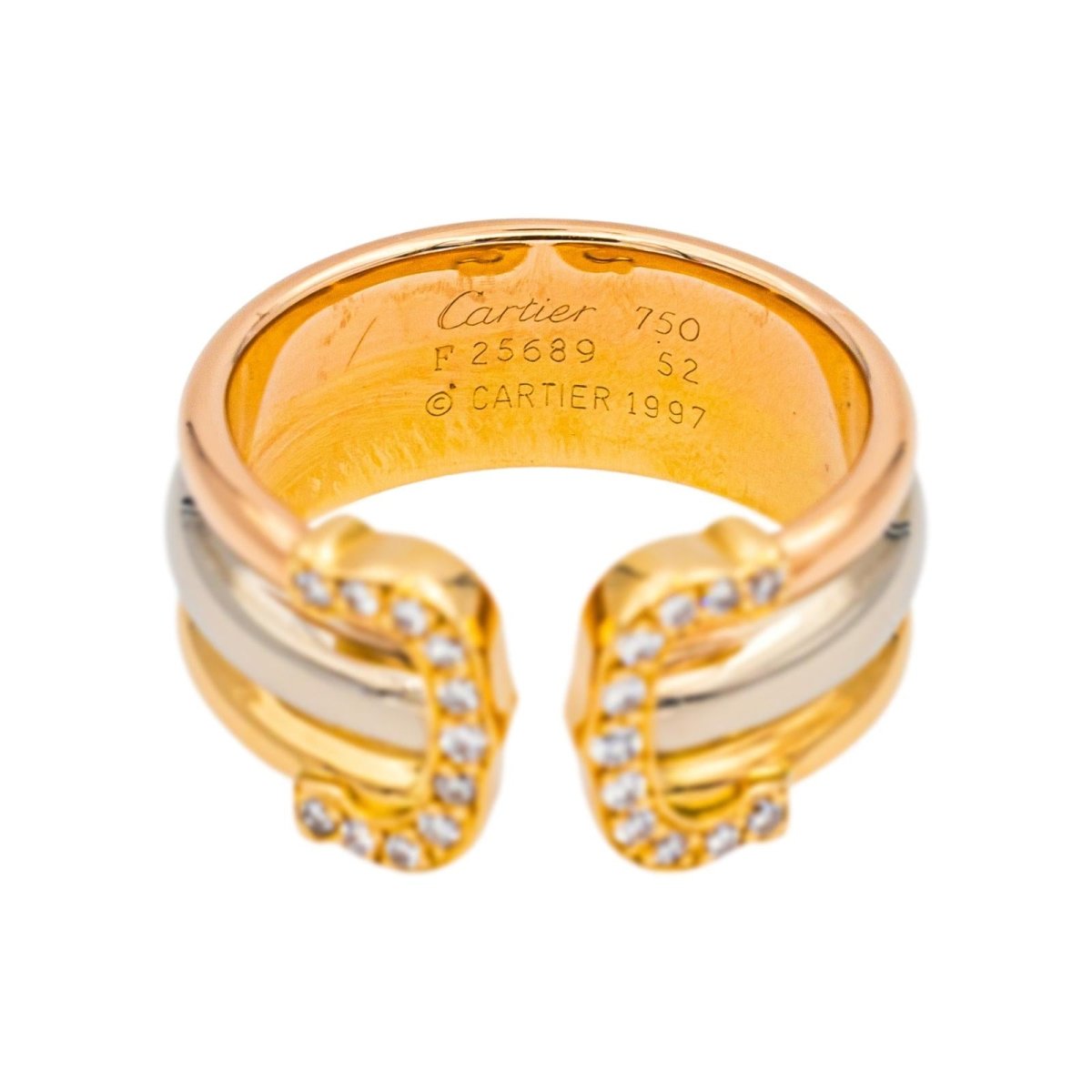 Cartier Ring C Yellow gold diamond