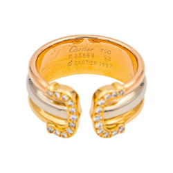 Cartier Ring C Yellow gold diamond