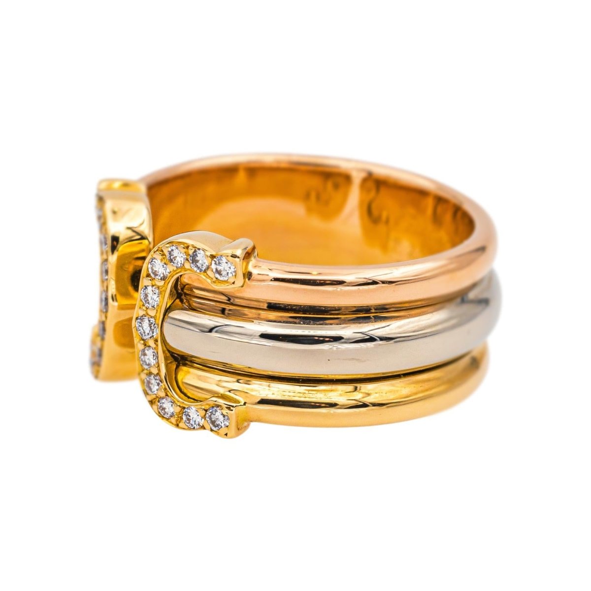 Cartier Ring C Yellow gold diamond