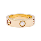 Bague Cartier "Love 3 diamants" en or jaune et diamants - Castafiore