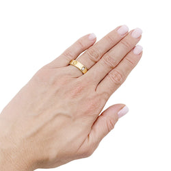 Bague Cartier, "Love 3 diamants", en or jaune et diamants. - Castafiore