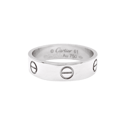 Bague CARTIER, "Love Classique" en or blanc - Castafiore