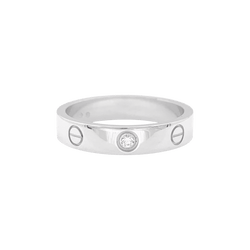 Bague Cartier "Love" en or blanc, diamant. - Castafiore