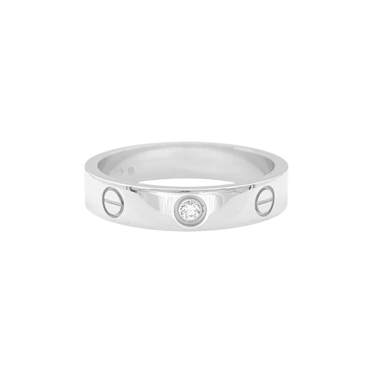 Bague Cartier "Love" en or blanc, diamant. - Castafiore