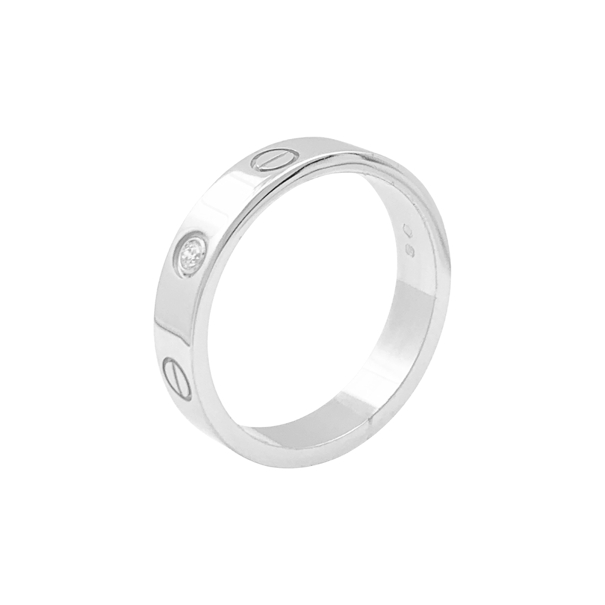 Bague Cartier "Love" en or blanc, diamant. - Castafiore