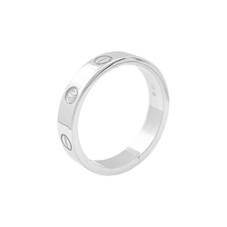 Bague Cartier "Love" en or blanc, diamant. - Castafiore