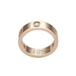 Bague CARTIER "Love" en or rose et diamants - Castafiore
