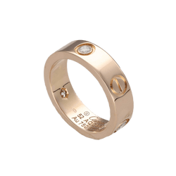 Bague CARTIER "Love" en or rose et diamants - Castafiore
