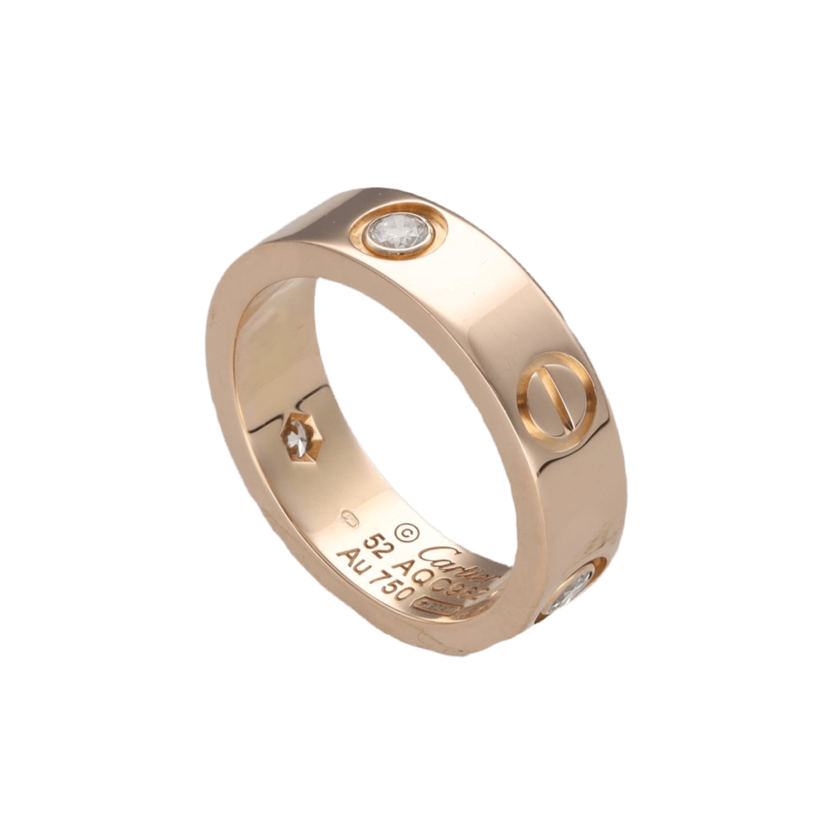 Bague CARTIER "Love" en or rose et diamants - Castafiore