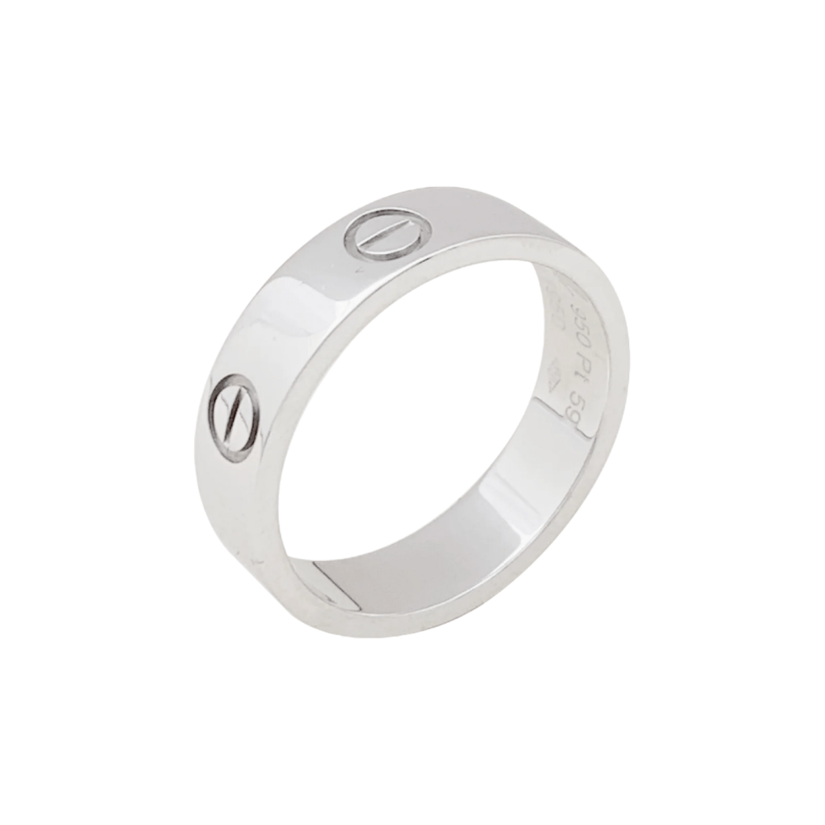 Bague Cartier "Love" en platine. - Castafiore