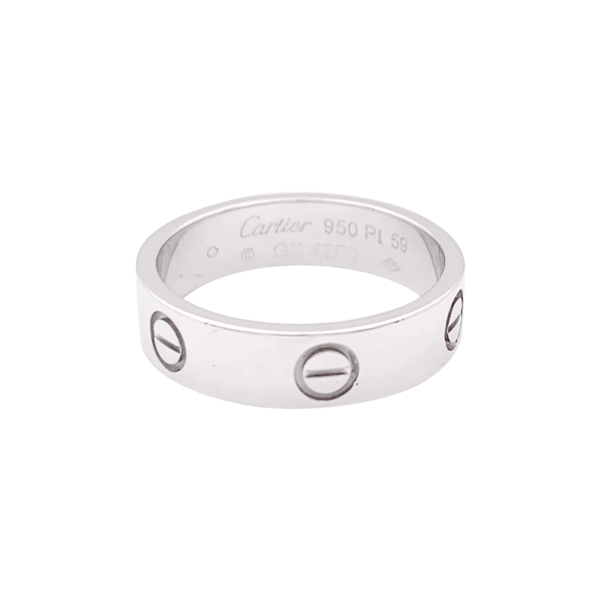 Bague Cartier "Love" en platine. - Castafiore