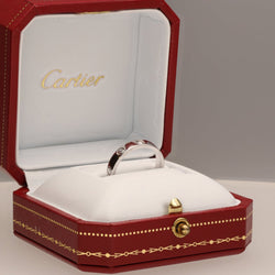 Bague Cartier "Love" Or gris 18K avec 1 Diamant. Taille 55 de 2014. - Castafiore