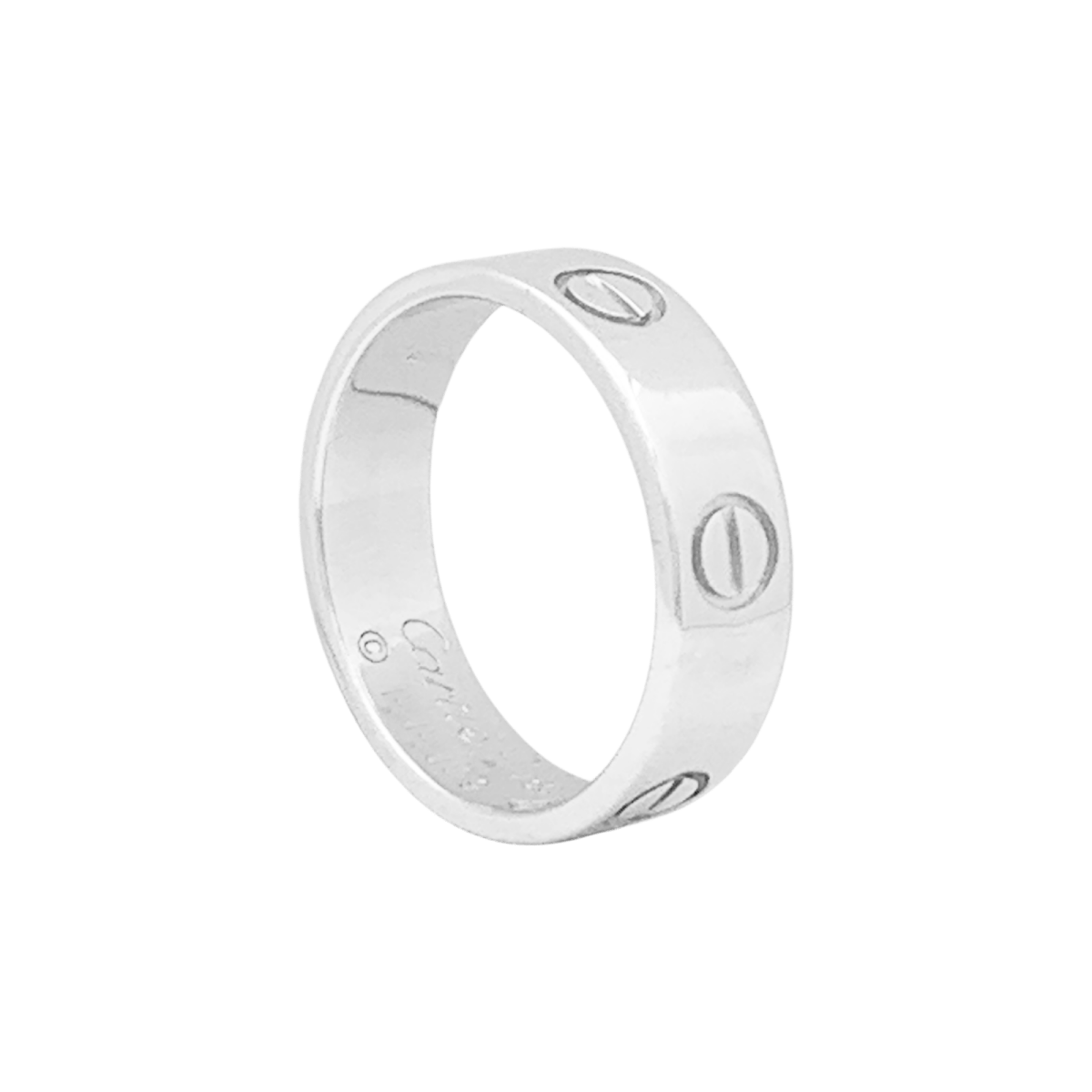 Bague CARTIER Love petit modèle en or blanc et diamant - Castafiore