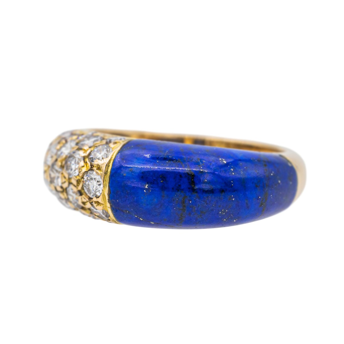 Bague CARTIER "Mimi" en or jaune, Lapis Lazuli et dliamants - Castafiore