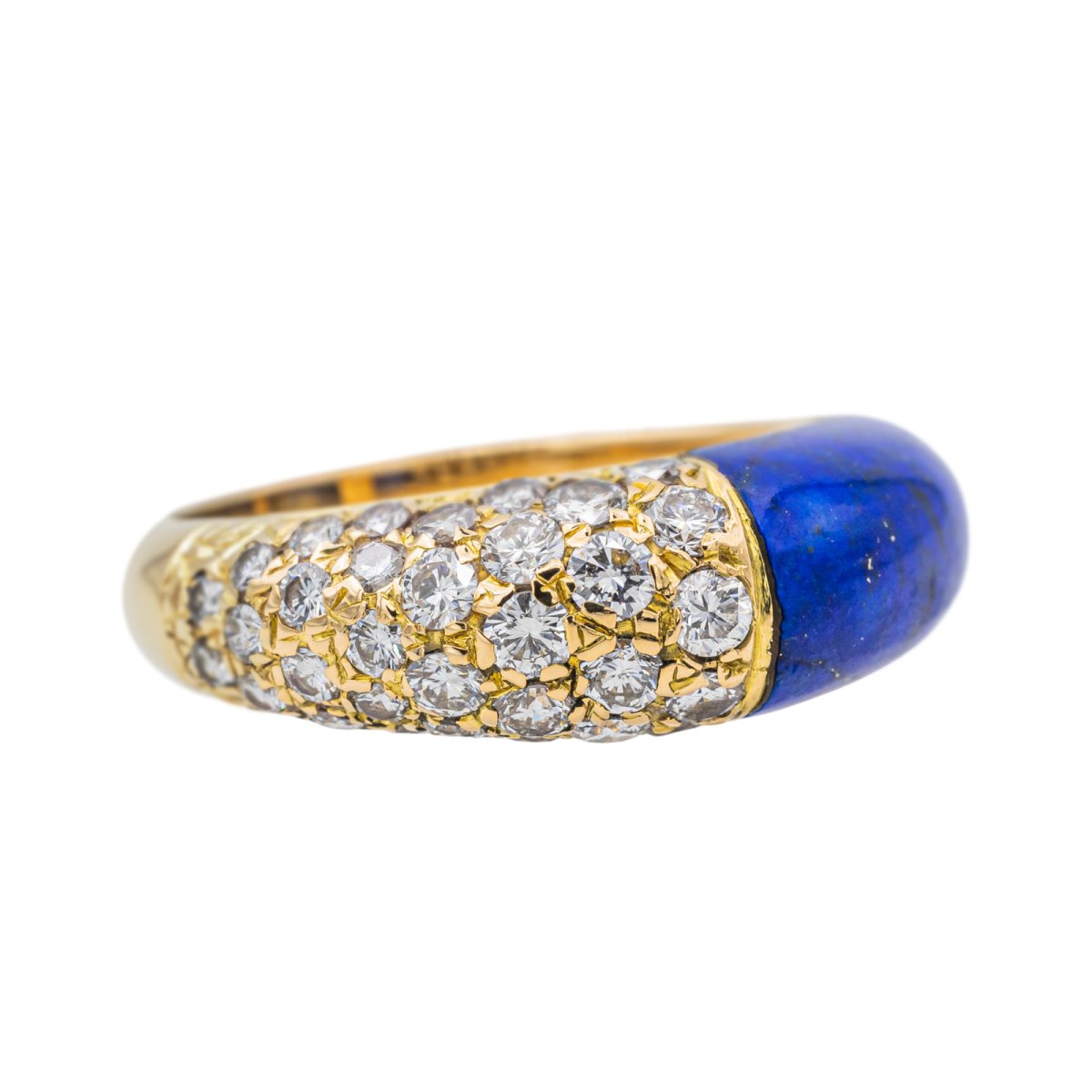 Bague CARTIER "Mimi" en or jaune, Lapis Lazuli et dliamants - Castafiore