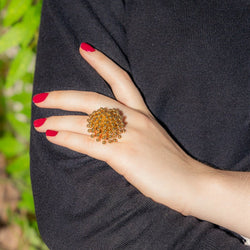Bague CARTIER modèle "perruque" en or jaune - Castafiore