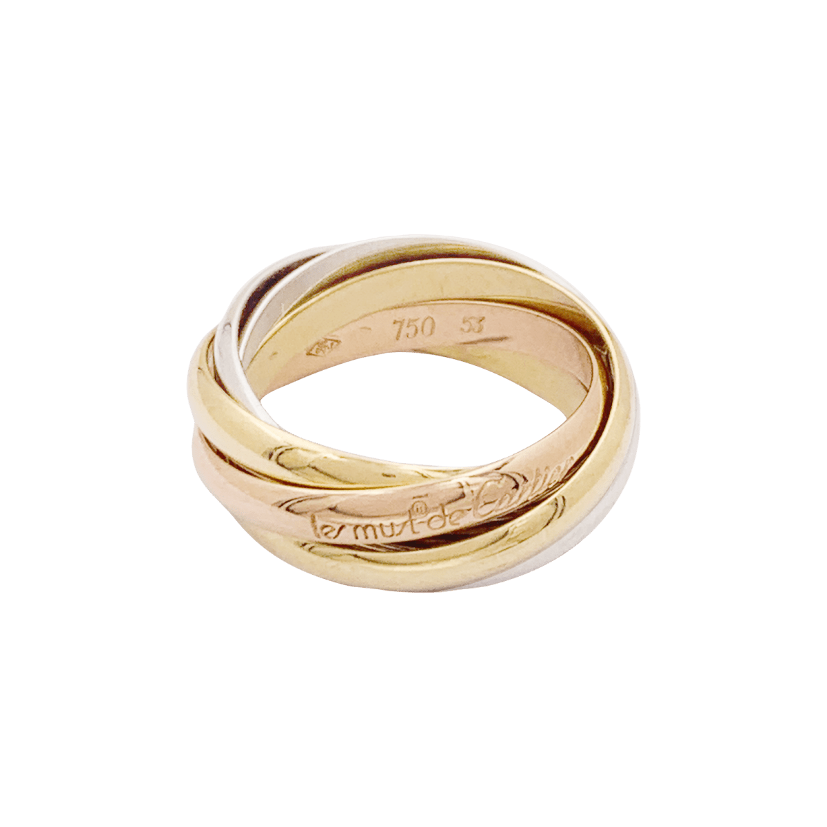 Bague Cartier, "Must de Cartier 5 anneaux", 3 ors. - Castafiore