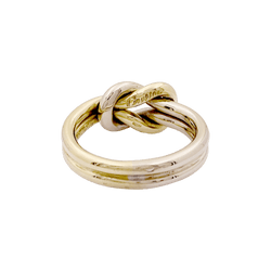 Bague CARTIER "Noeud d'Héraclès" en or jaune et or blanc - Castafiore