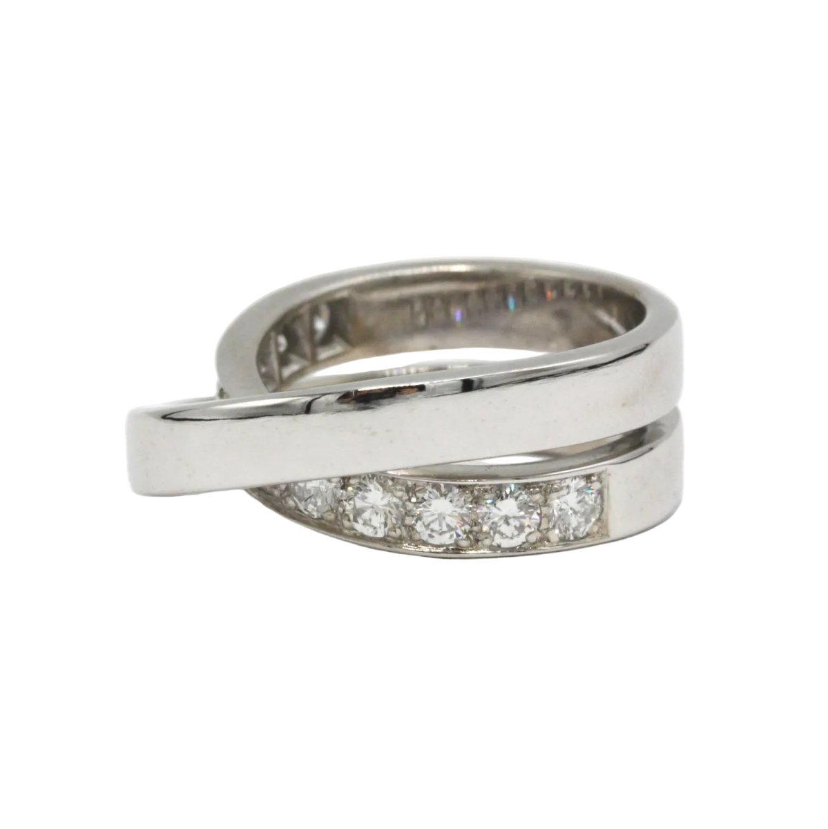 Bague CARTIER "Nouvelle Vague" en or blanc et diamants - Castafiore