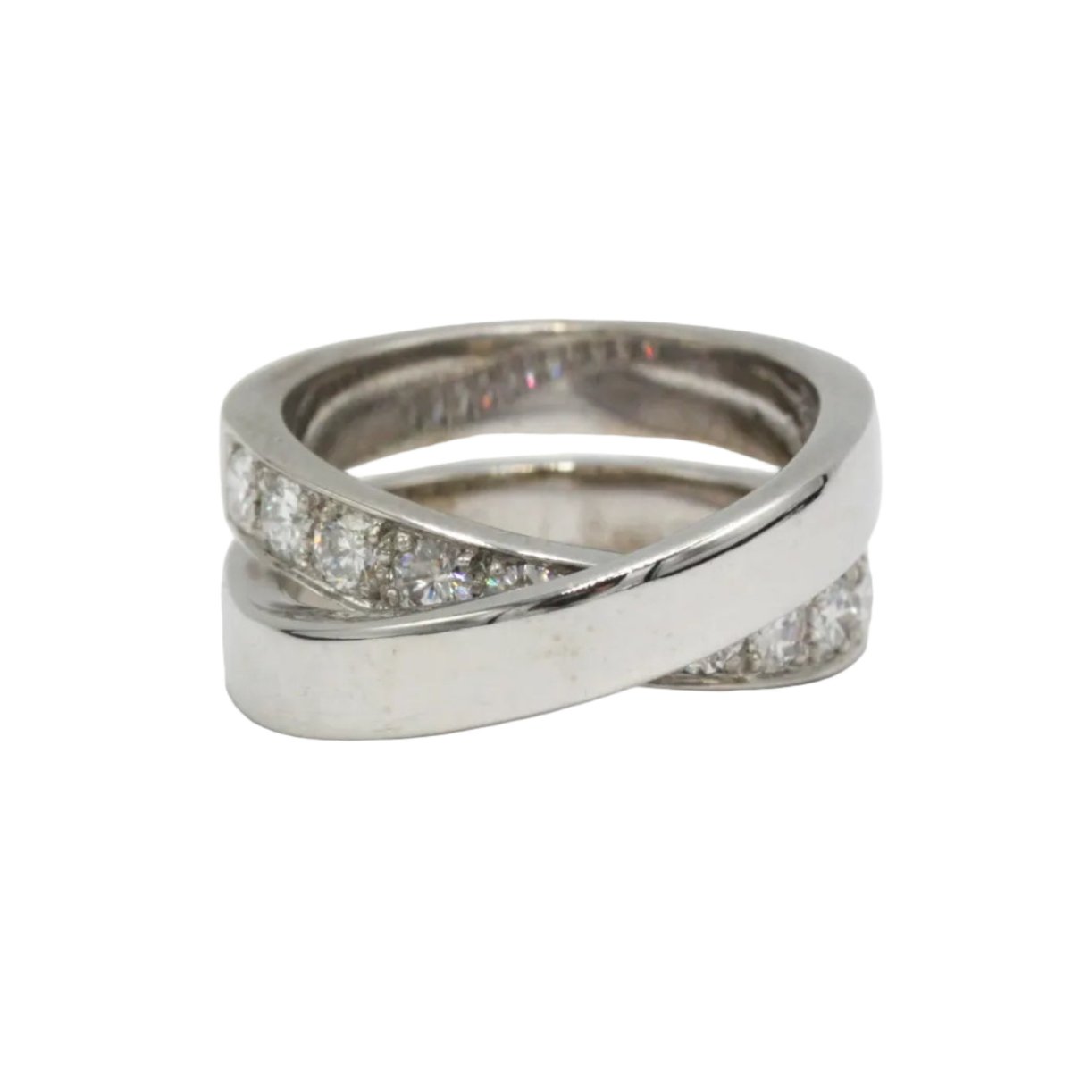 Bague CARTIER "Nouvelle Vague" en or blanc et diamants - Castafiore