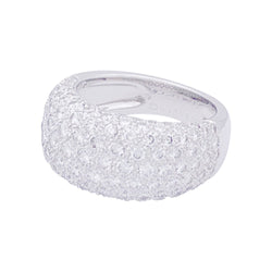 Bague CARTIER "Nouvelle Vague" en or blanc et diamants - Castafiore