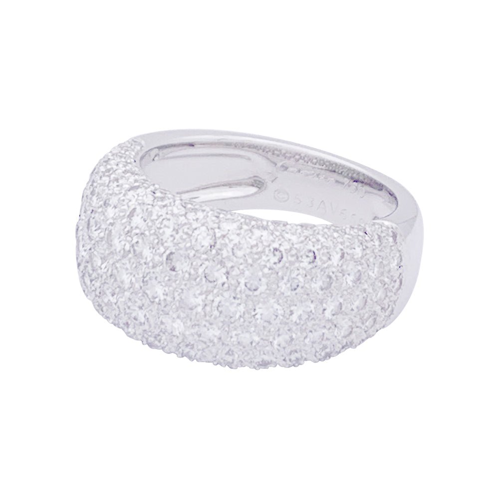 Bague CARTIER "Nouvelle Vague" en or blanc et diamants - Castafiore