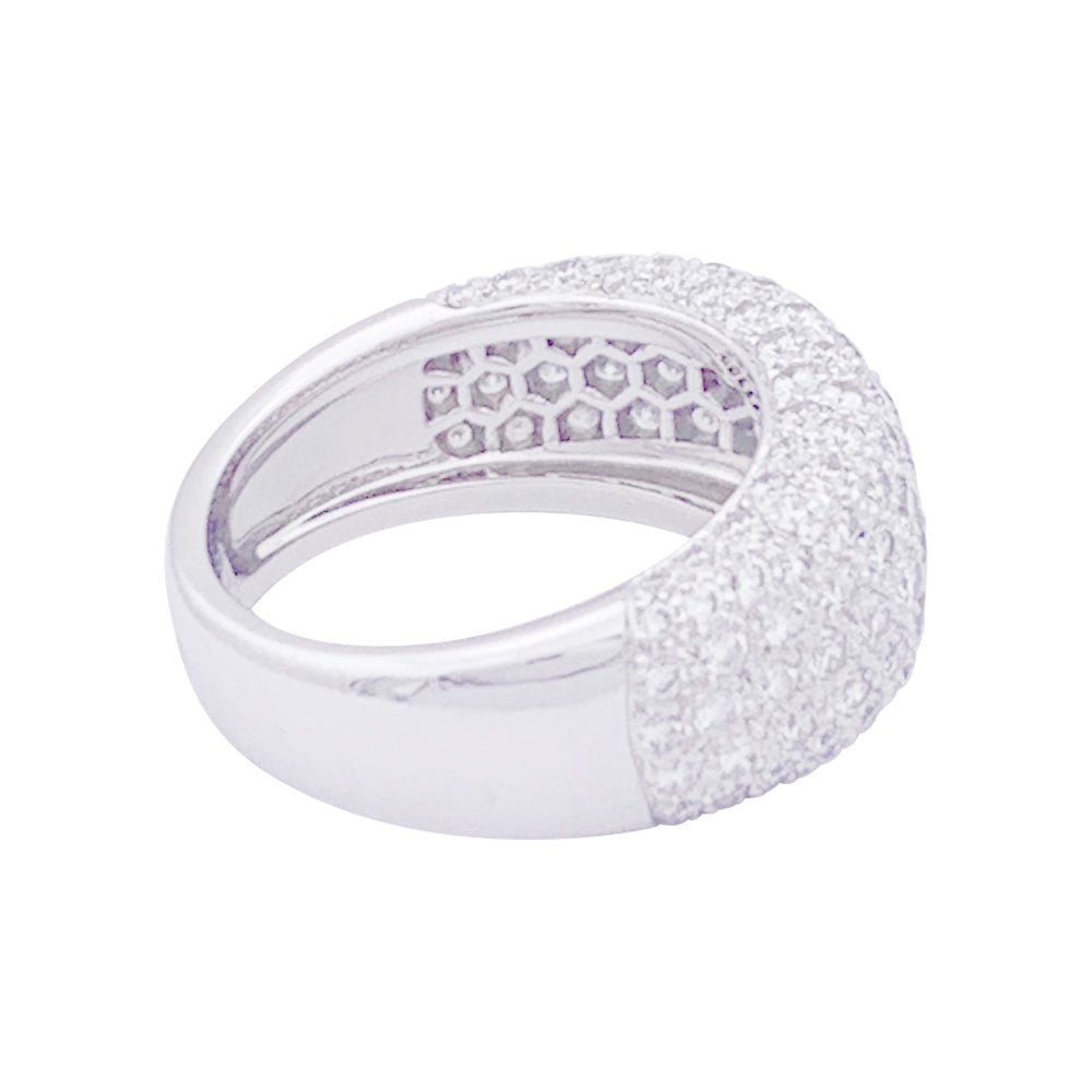 Bague CARTIER "Nouvelle Vague" en or blanc et diamants - Castafiore