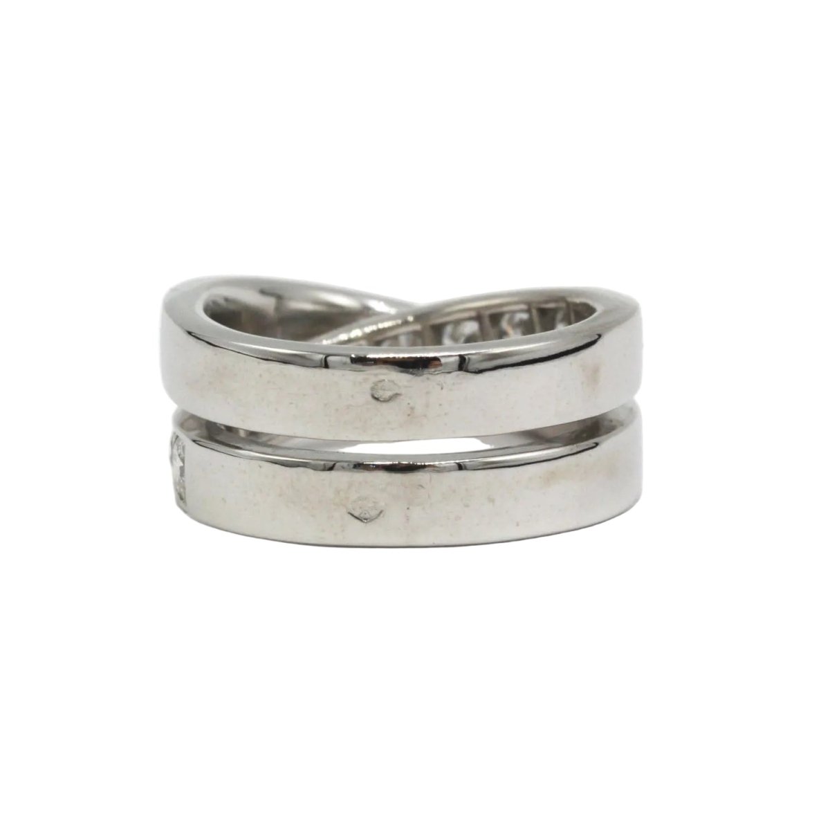 Bague CARTIER "Nouvelle Vague" en or blanc et diamants - Castafiore