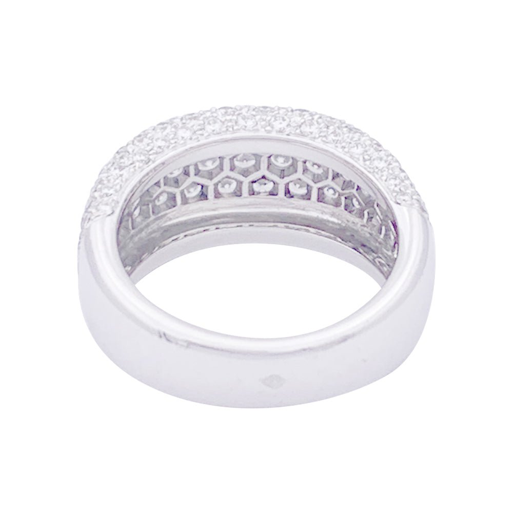 Bague CARTIER "Nouvelle Vague" en or blanc et diamants - Castafiore