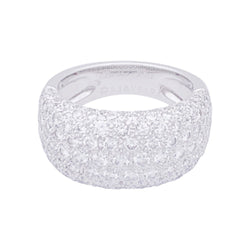 Bague CARTIER "Nouvelle Vague" en or blanc et diamants - Castafiore