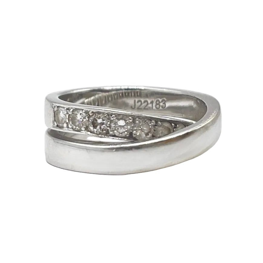Bague CARTIER "Nouvelle Vague" en or blanc et diamants - Castafiore